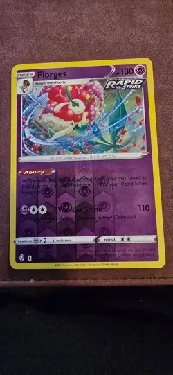 Florges 073/203 Holo Rare Evolving Skies Pokemon Reverse Holo Near Mint - Image 1