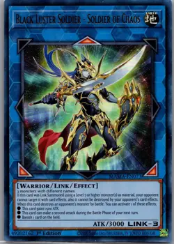 Black Luster Soldier - Soldier of Chaos MAMA-EN073 Yu-Gi-Oh 1st Edition LP - Image 1