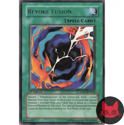 Yugioh Revoke Fusion DP06-EN020 Rare 1st Edition LP - Image 1