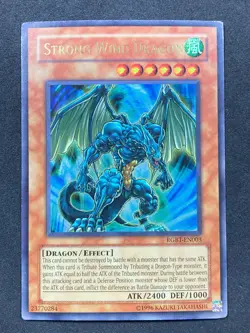 Yu-Gi-Oh! STRONG WIND DRAGON (RGBT-EN003) Ultra Rare Unlimited Raging Battle MP - Image 1