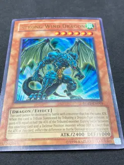 Yu-Gi-Oh! STRONG WIND DRAGON (RGBT-EN003) Ultra Rare Unlimited Raging Battle MP - Image 2