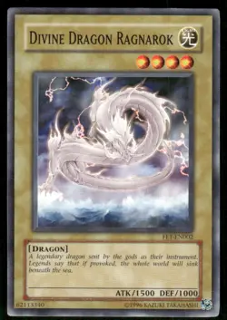 Divine Dragon Ragnarok FET-EN002 Flaming Eternity Yu-Gi-Oh Unlimited LP - Image 1