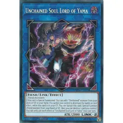 Yu-Gi-Oh Unchained Soul Lord of Yama MP24-EN101 Prismatic Secret Rare 1st Ed. - Image 1