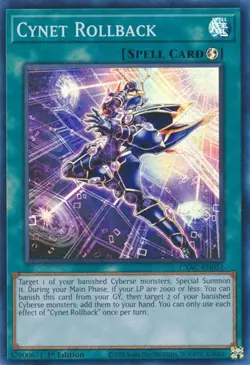 1x Cynet Rollback - 1st Edition NM Eng YuGiOh - Cyberstorm Access - Image 1