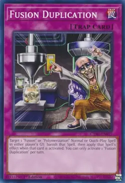 1x Fusion Duplication - 1st Edition NM Eng YuGiOh - Cyberstorm Access - Image 1