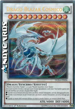 DRAGO BLAZAR COSMICO (Cosmic Blazar Dragon) Ultra R DUSA IT034 YUGIOH ANDYCARDS - Image 1