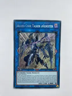 Yu-Gi-Oh! ALIN-EN051 Allied Code Talker @Ignister (1st Edition) Secret Rare, NM - Image 1