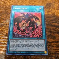 YUGIOH Secret Rare Invocation MP24-EN060 1st Edition - Image 1