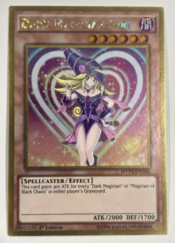 Dark Magician Girl MVP1-ENG56 Gold Rare 1st Edition Yu-Gi-Oh! LP Movie Pack Gold - Image 1