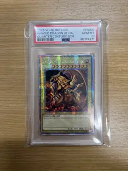 Konami Yu-Gi-Oh! The Winged Dragon of Ra LC01-EN003 QCSR PSA 10 2023 - Image 1