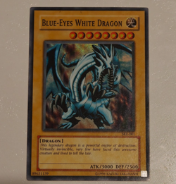Yu-Gi-Oh Blue-Eyes White Dragon SKE-001 Ultra Rare Kaiba Evolution Vintage Holo - Image 2