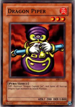 Dragon Piper MRD-067 Unlimited Common Light Play Yu-Gi-Oh DNA GAMES - Image 1