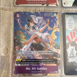 Bandai One Piece CCG Ms. All Sunday OP04-064 Kingdoms Intrigue SR Foil Alt - Image 1