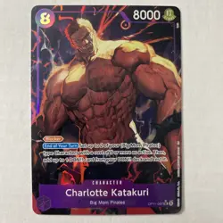 One Piece TCG English OP11-067 Charlotte Katakuri Alt Art Parallel SR English NM - Image 1