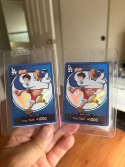 One Piece Luffy LA Dodgers Stadium Promo Card Sealed - Image 1
