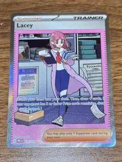 POKEMON TCG Prismatic Evolutions LACEY SIR Special Illustration Card 175/131 - Image 1