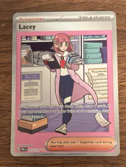 POKEMON TCG Prismatic Evolutions LACEY SIR Special Illustration Card 175/131 - Image 2