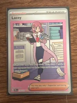 POKEMON TCG Prismatic Evolutions LACEY SIR Special Illustration Card 175/131 - Image 4