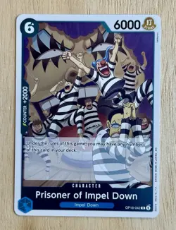 Prisoner of Impel Down OP16-042 Rare The Time of Battle One Piece Foil Near Mint - Image 1