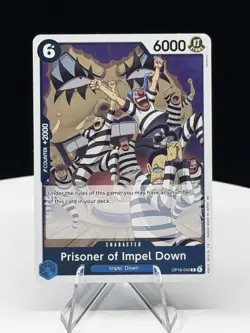 Prisoner of Impel Down OP16-042 Rare The Time of Battle One Piece Foil Near Mint - Image 1