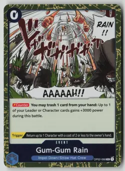 Gum-Gum Rain (Reprint) OP02-068 One Piece Premium Booster -The Best- Vol. 2 NM - Image 1