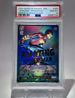 PSA 10 GOLD STAMPED THE AMAZING SPIDERMAN Weiss Schwarz JP Marvel Vol.2 - Image 1