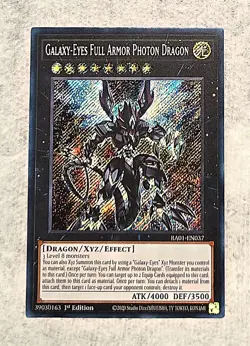 2020 Yu-Gi-Oh Galaxy-Eyes Full Armor Photon Dragon #RA01-EN037 - Image 1