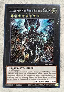 2020 Yu-Gi-Oh Galaxy-Eyes Full Armor Photon Dragon #RA01-EN037 - Image 2