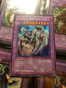 Elemental Hero Chaos Neos Secret Rare Unlimited GLAS-EN036 - Image 1