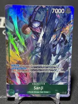 SANJI - One Piece TTCG OP13-027 - AA Alt Art Rare R - Carrying On His Will - Image 1