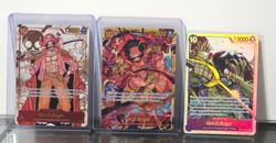 One Piece TCG Gol.D. Roger OP09-118 SEC AA, SEC, & SR Lot ( Lot of 3) - Image 1