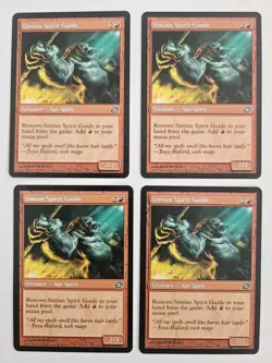 MTG Simian Spirit Guide x 4 Planar Chaos 122/165 Regular Common Red playset (2) - Image 1