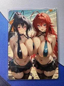 Akeno & Rias Highschool DxD ACG Goddess Story Doujin Waifu Anime Custom Card - Image 1
