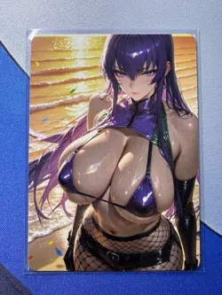 Saeko Highschool Of The Dead ACG Goddess Story Doujin Waifu Anime Custom Card - Image 1