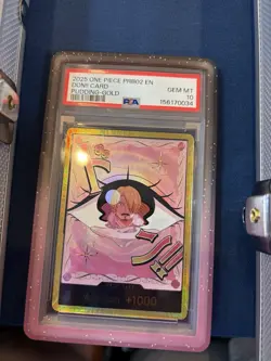 One Piece TCG: PRB-02 Charlotte Pudding GOLD Don! ENGLISH PSA 10 GEM - Image 1