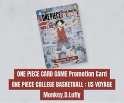 Bandai Namco One Piece Card Game Monkey.D.Luffy P-055 Promo Foil US Voyage - Image 3