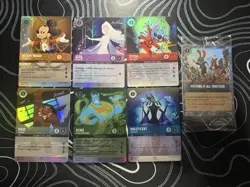 2023 Lorcana Complete Set D100 - Mickey, Elsa, Genie, Stitch, Maleficent, Maui - Image 1