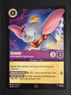 Disney Lorcana - Dumbo - Ninth Wonder of the Universe - Fabled #45/204 Legendary - Image 1