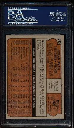 1972 Topps 595 Nolan Ryan PSA 8 - 22418767 - Image 2