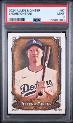 2024 ALLEN & GINTER #97 SHOHEI OHTANI PSA 9 MINT - Image 1