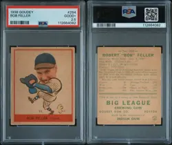 1938 GOUDEY HEADS-UP ORIGINAL BOB FELLER #264 ROOKIE PSA 2.5 RECENTLY GRADED - Image 2