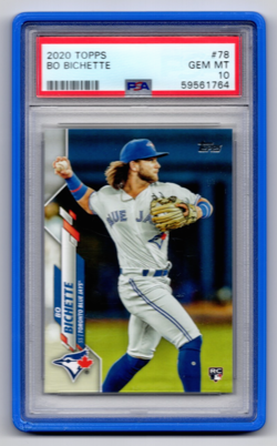 2020 Bo Bichette Topps Series 1 #78 Rookie Card RC - PSA 10 - Toronto Blue Jays - Image 1