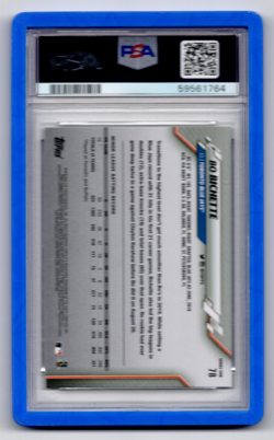 2020 Bo Bichette Topps Series 1 #78 Rookie Card RC - PSA 10 - Toronto Blue Jays - Image 2
