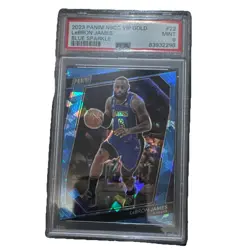 Panini 2023 VIP Gold LeBron James Blue Sparkle #22 /149 PSA 9 - Image 1