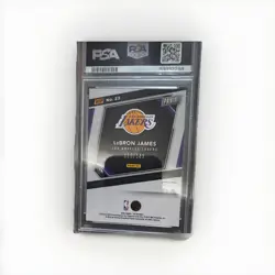 Panini 2023 VIP Gold LeBron James Blue Sparkle #22 /149 PSA 9 - Image 2