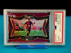 Lamine Yamal 2024-25 Select La Liga #214 Barcelona Purple Mojo PSA 10 GEM MINT - Image 5
