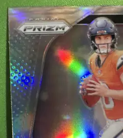 2024 Prizm💎SILVER💎Bo Nix Rookie QB Denver Broncos RC REFRACTOR GEM MINT PSA 10 - Image 4