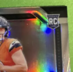 2024 Prizm💎SILVER💎Bo Nix Rookie QB Denver Broncos RC REFRACTOR GEM MINT PSA 10 - Image 5