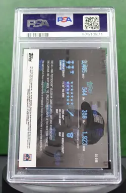 KC- 2020 Topps Now Derek Jeter Off Season Autograph 04/49 - PSA GEM MT 10 - Image 3