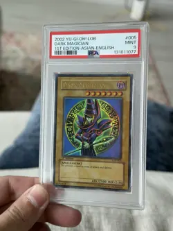 Dark Magician LOB-005 The Legend of Blue Eyes White Dragon 1st Edition PSA 9 - Image 1